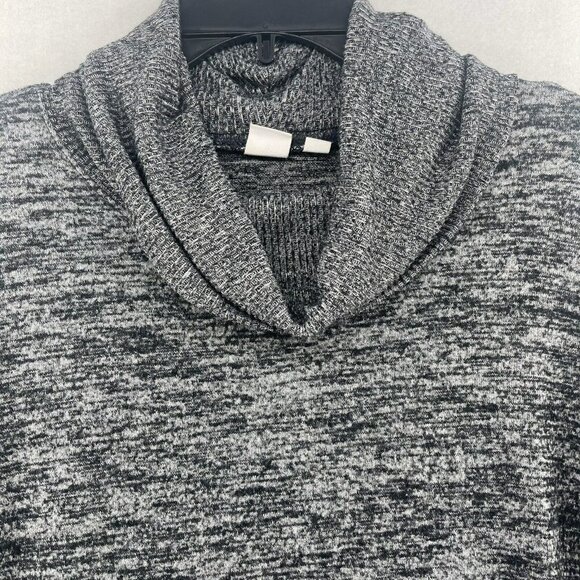 Gap Sweater Women's Sz XS Gray Knitted Cowl Neck Relaxed Fit Ribbed Hem Pullover - Picture 6 of 12